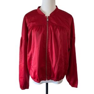 Michael Kors Satin Bomber Jacket size L